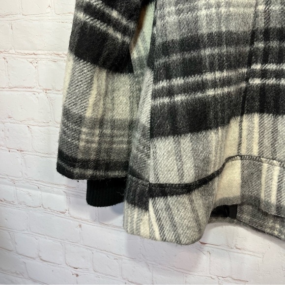 Green With Envy Coat Womens Large Black Wool Blend Jacket Lined Pockets Buttons - Picture 13 of 14